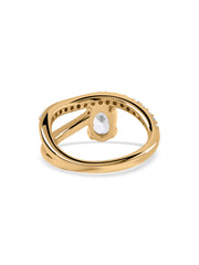 Gleaming Oval Solitaire Ring
