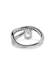 Gleaming Oval Solitaire Ring
