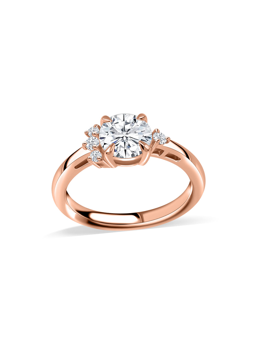 Lab Grown Diamond Solitaire Gold Ring