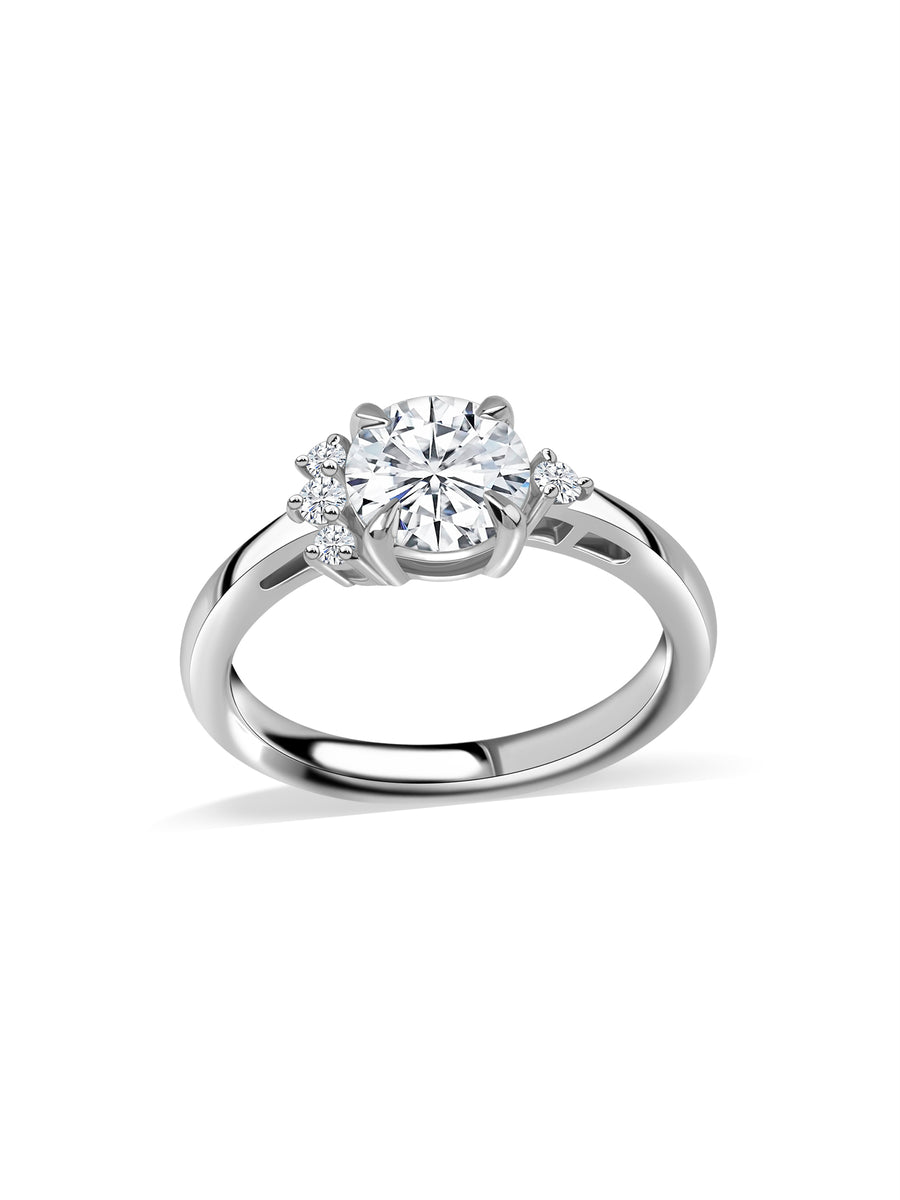 Lab Grown Diamond Solitaire Gold Ring