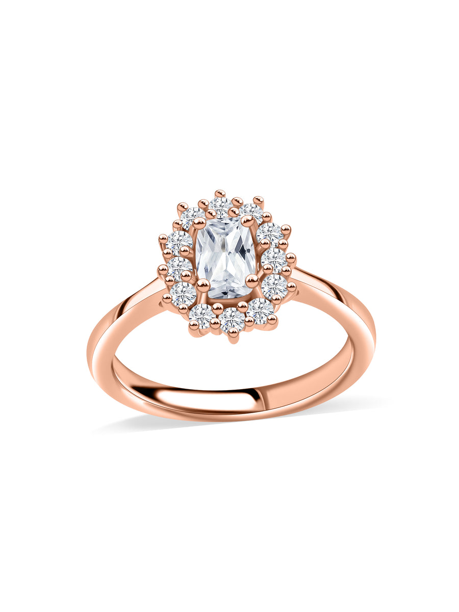 Evara Cushion Lab Grown Diamond Halo Ring