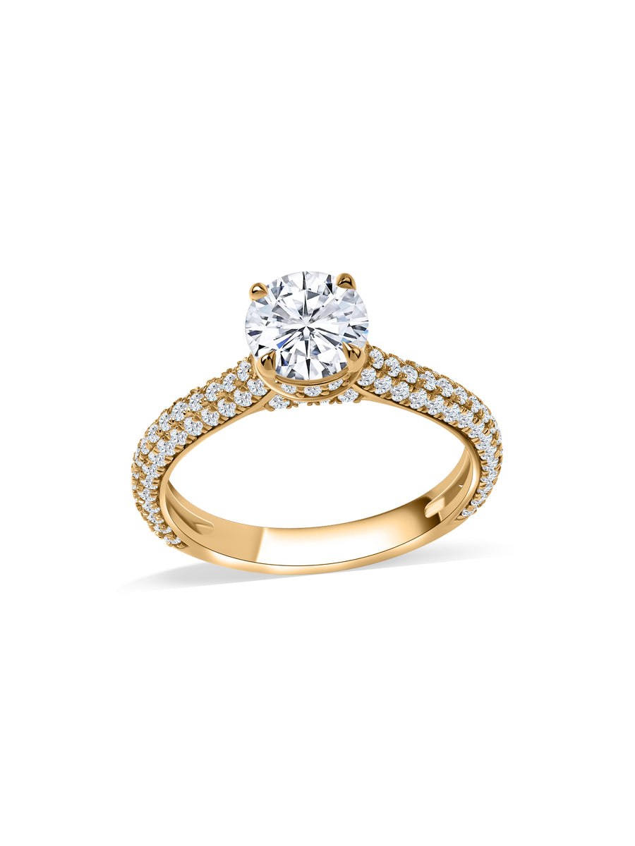 Rosalia Two-Tone Lab Grown Diamond Solitaire Ring