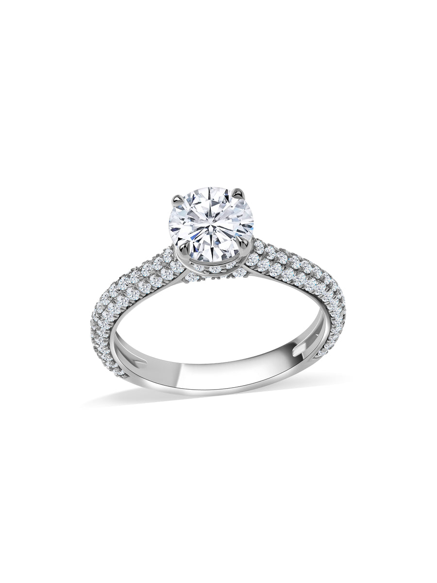 Rosalia Two-Tone Lab Grown Diamond Solitaire Ring