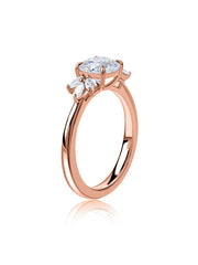 Elara Golden Love Lab Grown Diamond Solitaire Ring