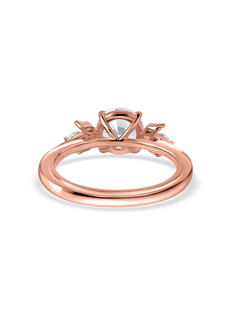 Elara Golden Love Lab Grown Diamond Solitaire Ring