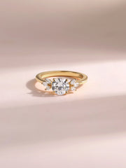 Elara Golden Love Lab Grown Diamond Solitaire Ring