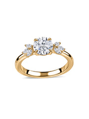 Elara Golden Love Lab Grown Diamond Solitaire Ring