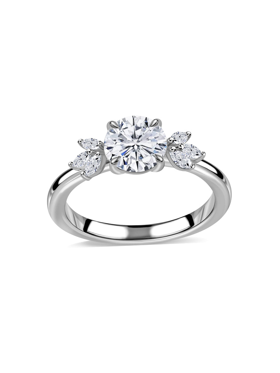 Elara Golden Love Lab Grown Diamond Solitaire Ring