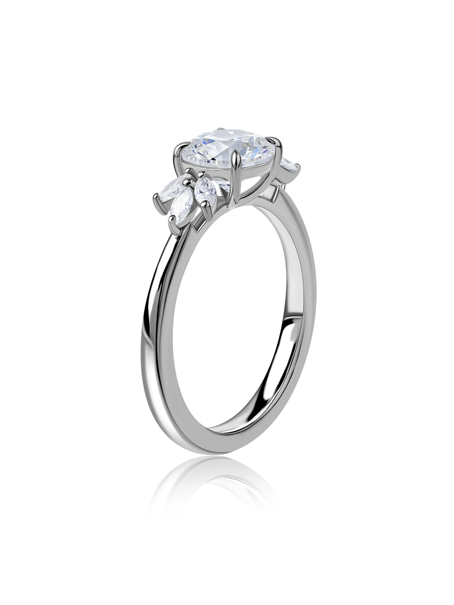 Elara Golden Love Lab Grown Diamond Solitaire Ring