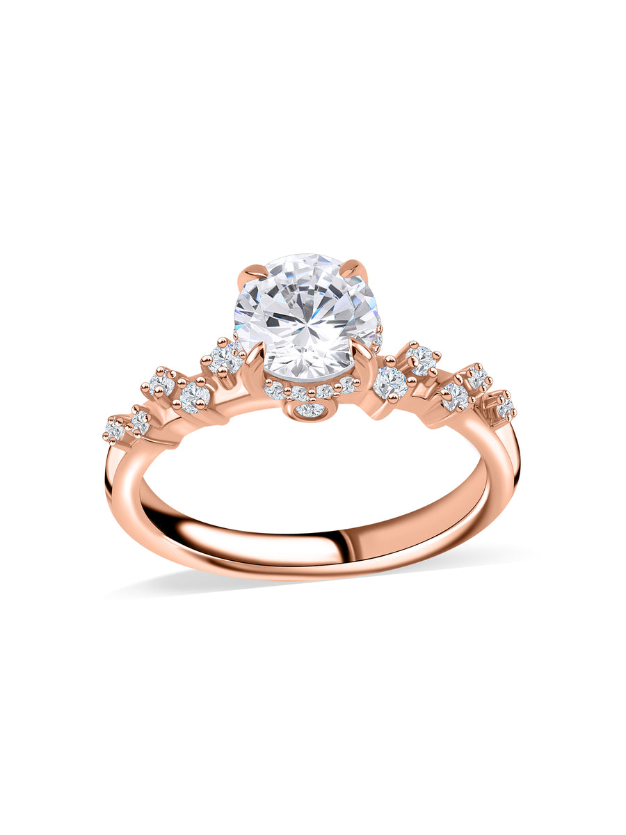 Lyra Trio Lab Grown Diamond Engagement Ring