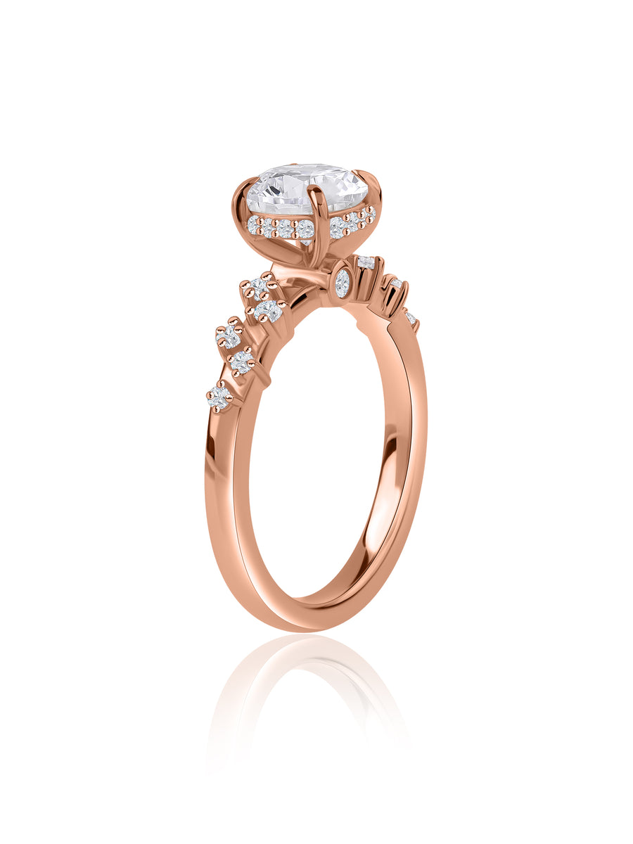 Lyra Trio Lab Grown Diamond Engagement Ring