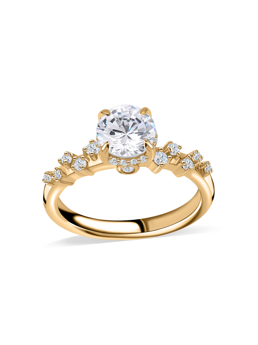 Lyra Trio Lab Grown Diamond Engagement Ring