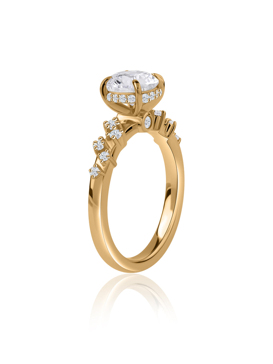 Lyra Trio Lab Grown Diamond Engagement Ring