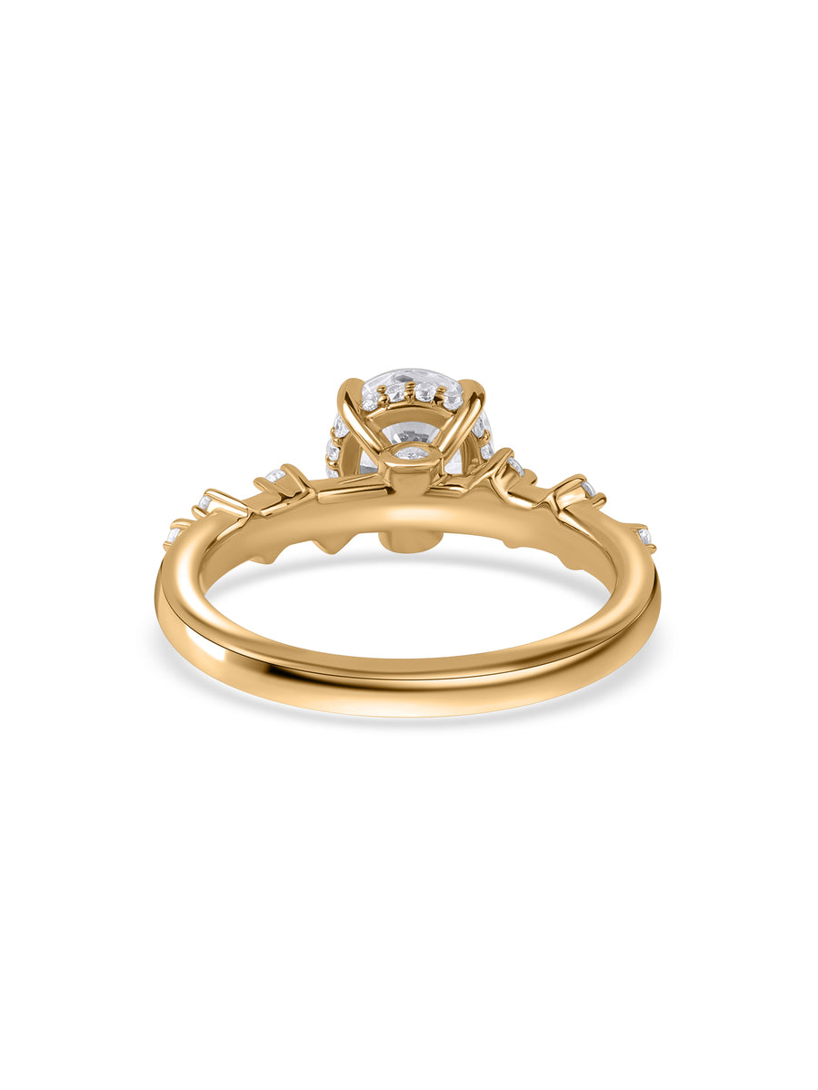 Lyra Trio Lab Grown Diamond Engagement Ring