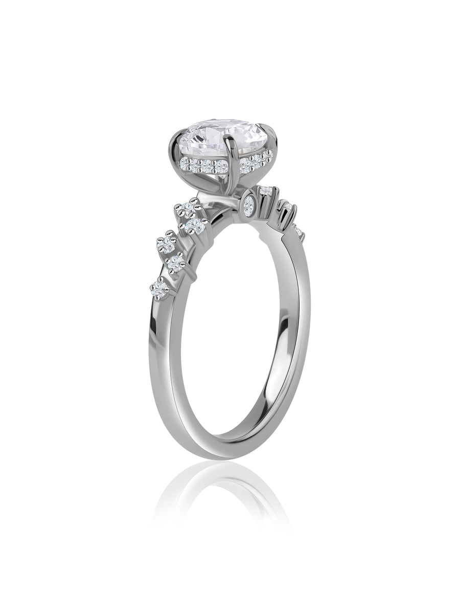 Lyra Trio Lab Grown Diamond Engagement Ring