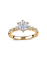 Celestia Lab Grown Diamond Starburst Engagement Ring