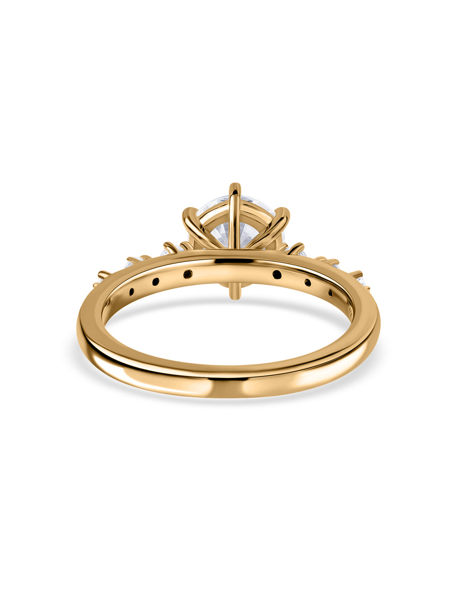 Celestia Lab Grown Diamond Starburst Engagement Ring