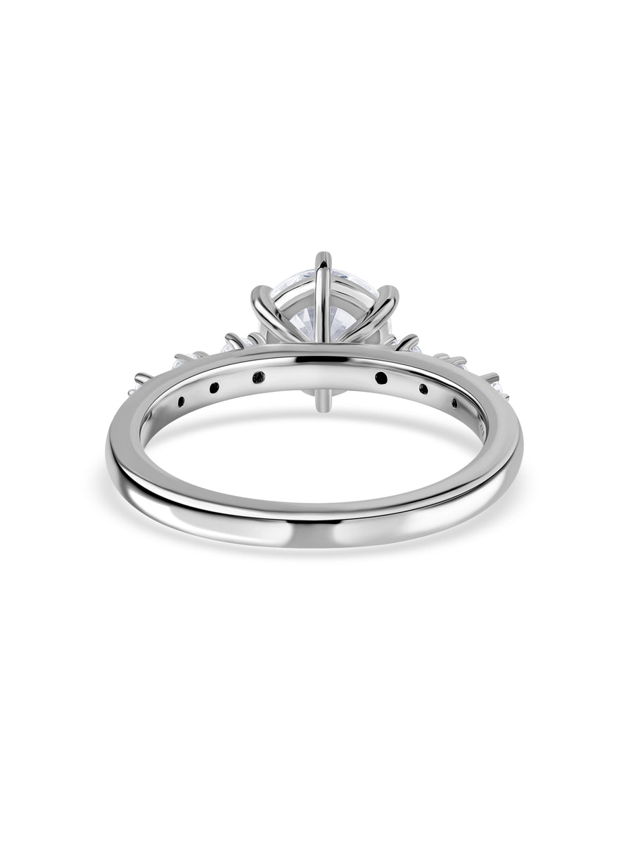 Celestia Lab Grown Diamond Starburst Engagement Ring
