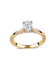 Amora Lab Grown Diamond Oval Solitaire Engagement Ring