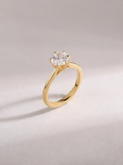 Twisted Shank Lab Grown Diamond Engagement Ring