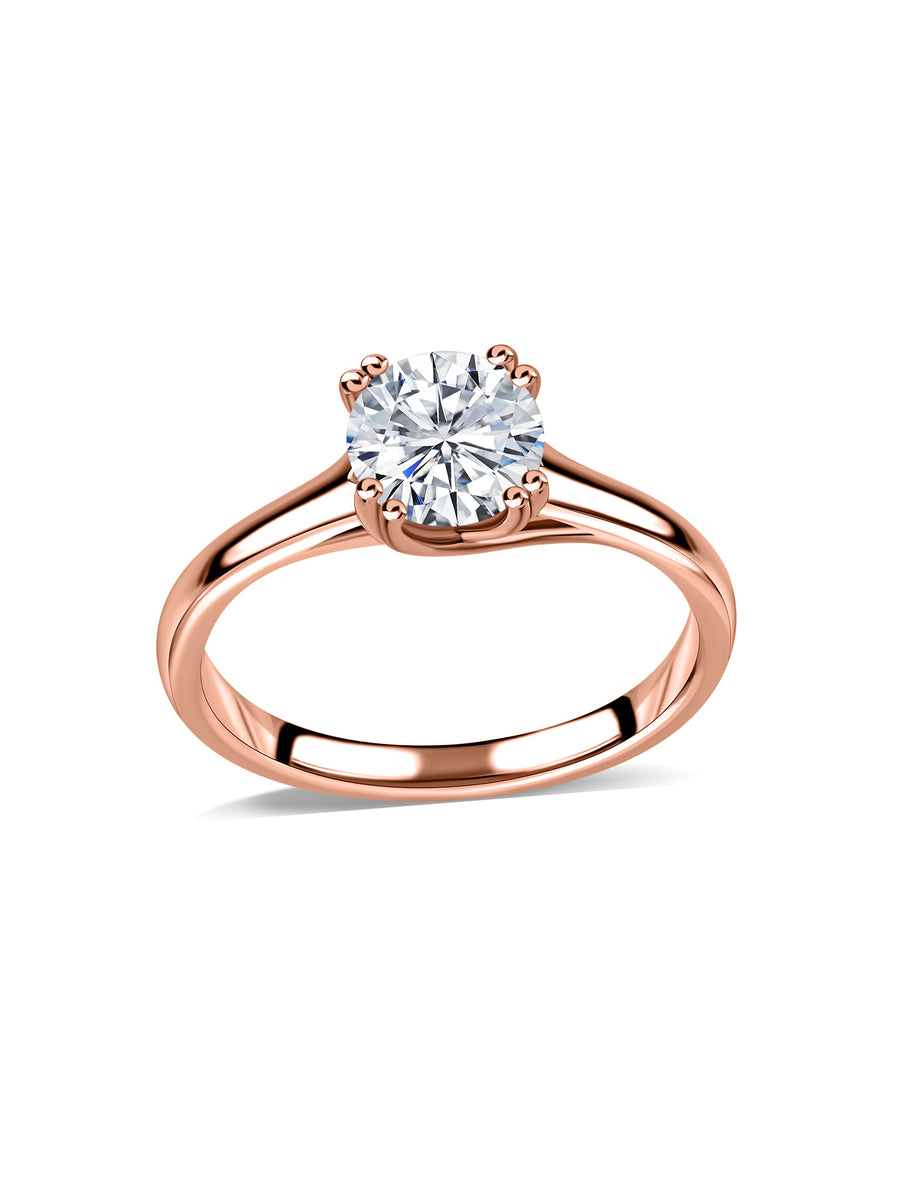 Aurora Classic Lab Grown Diamond Round Engagement Ring