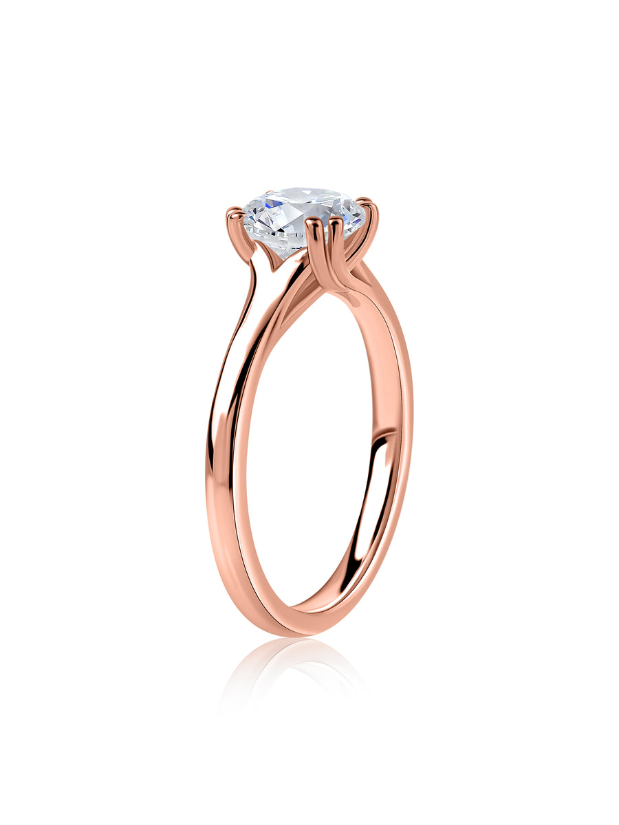 Aurora Classic Lab Grown Diamond Round Engagement Ring
