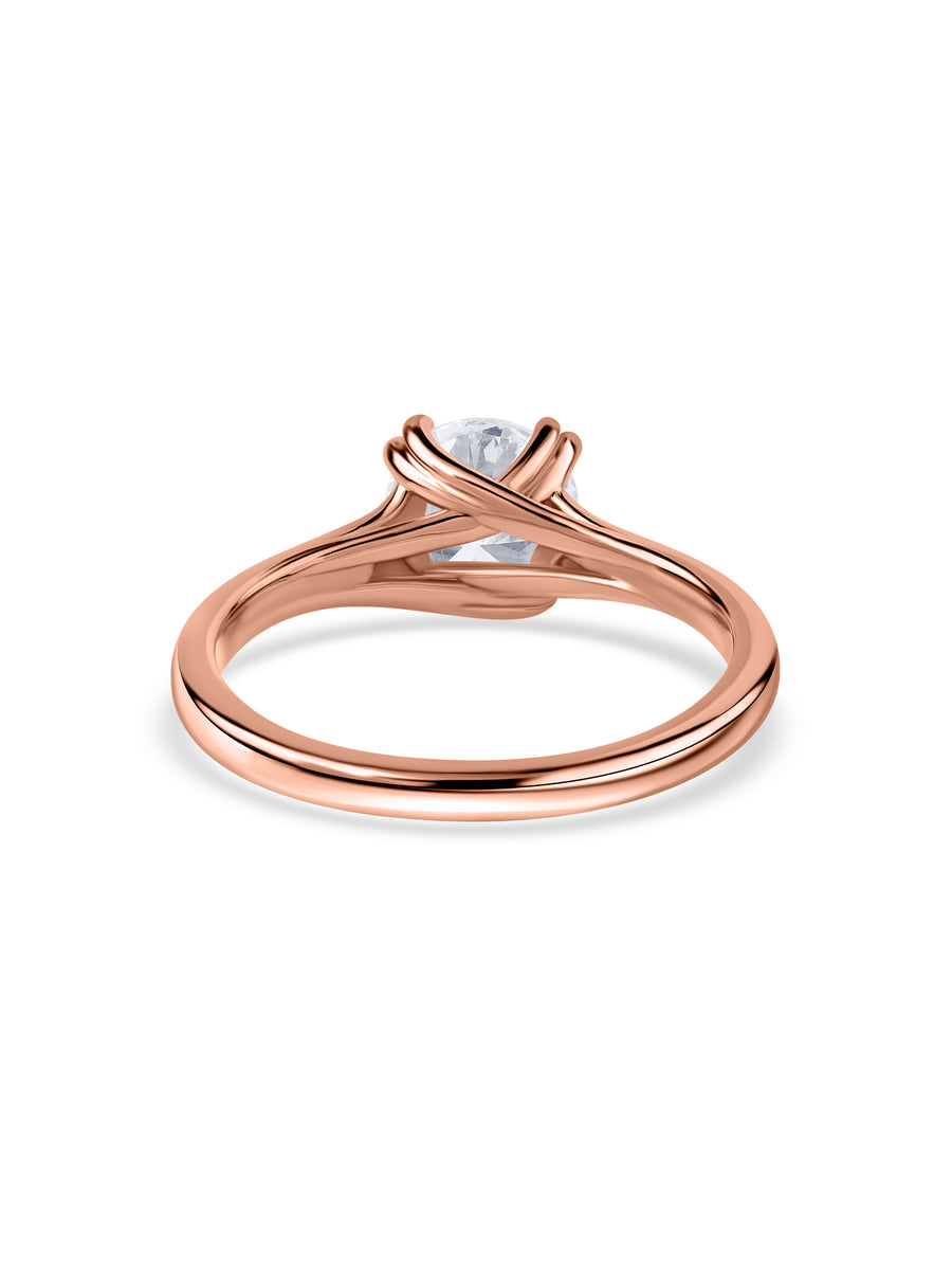 Aurora Classic Lab Grown Diamond Round Engagement Ring