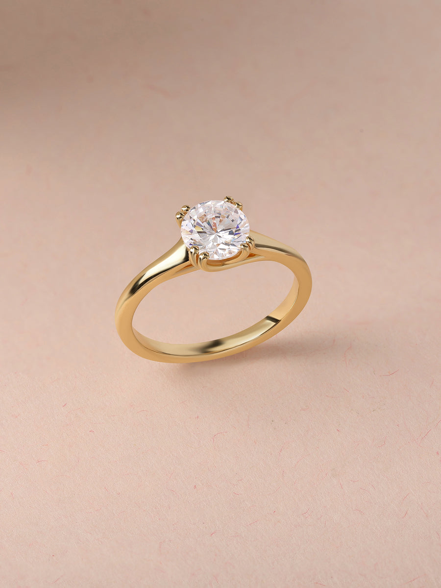 Aurora Classic Lab Grown Diamond Round Engagement Ring