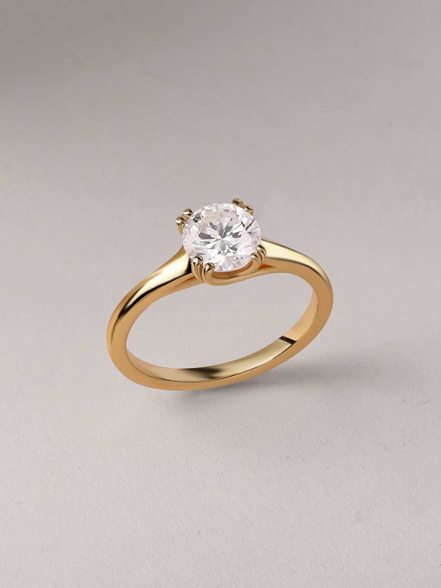 Aurora Classic Lab Grown Diamond Round Engagement Ring
