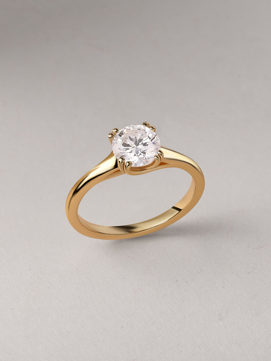 Aurora Classic Lab Grown Diamond Round Engagement Ring