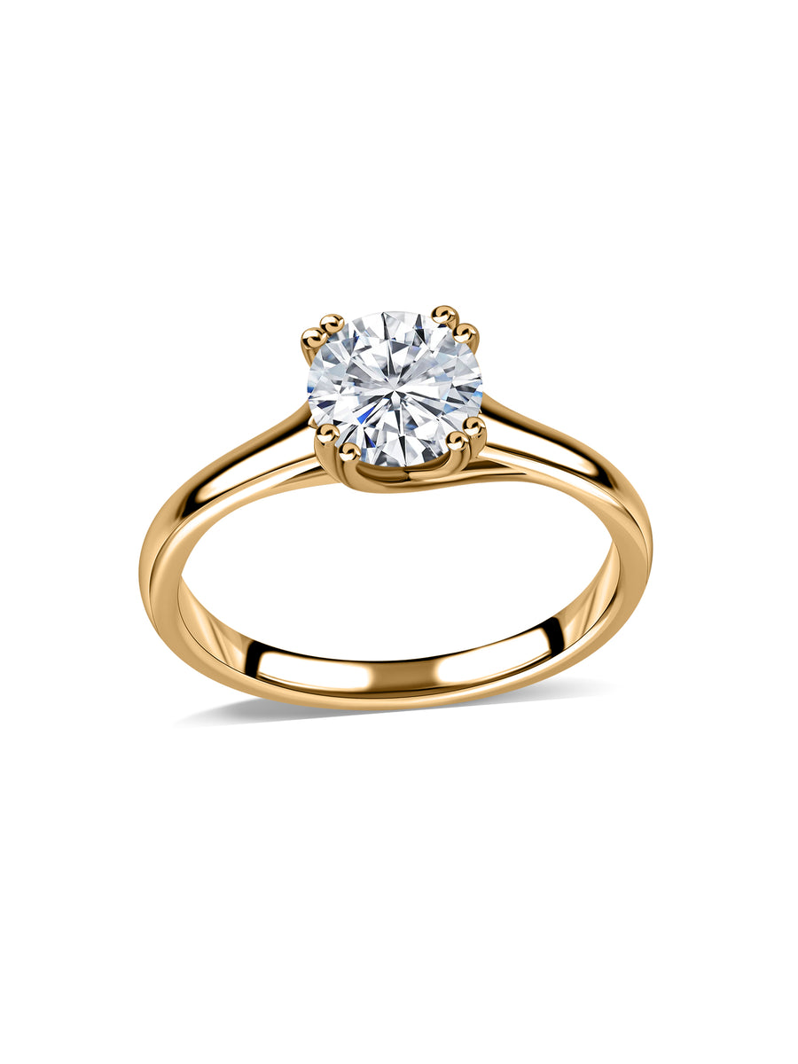 Aurora Classic Lab Grown Diamond Round Engagement Ring