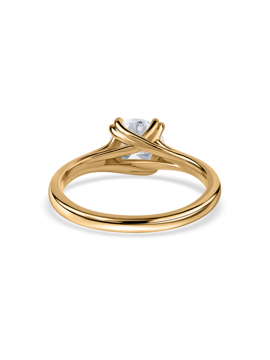 Aurora Classic Lab Grown Diamond Round Engagement Ring