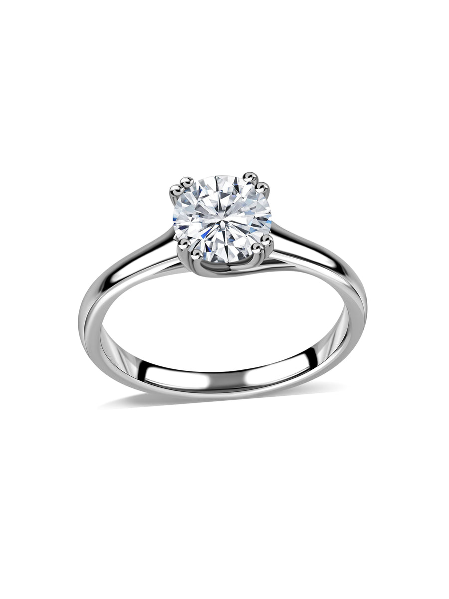 Aurora Classic Lab Grown Diamond Round Engagement Ring