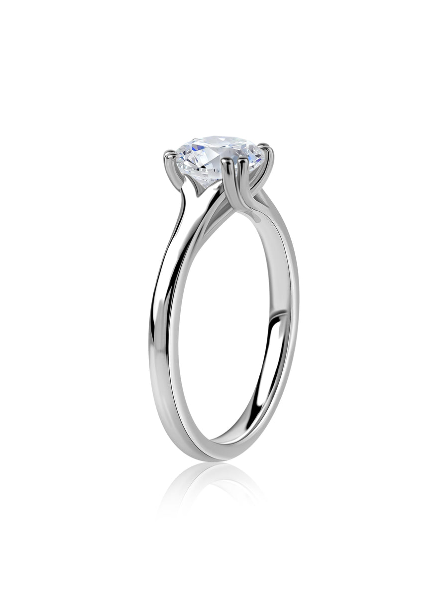 Aurora Classic Lab Grown Diamond Round Engagement Ring