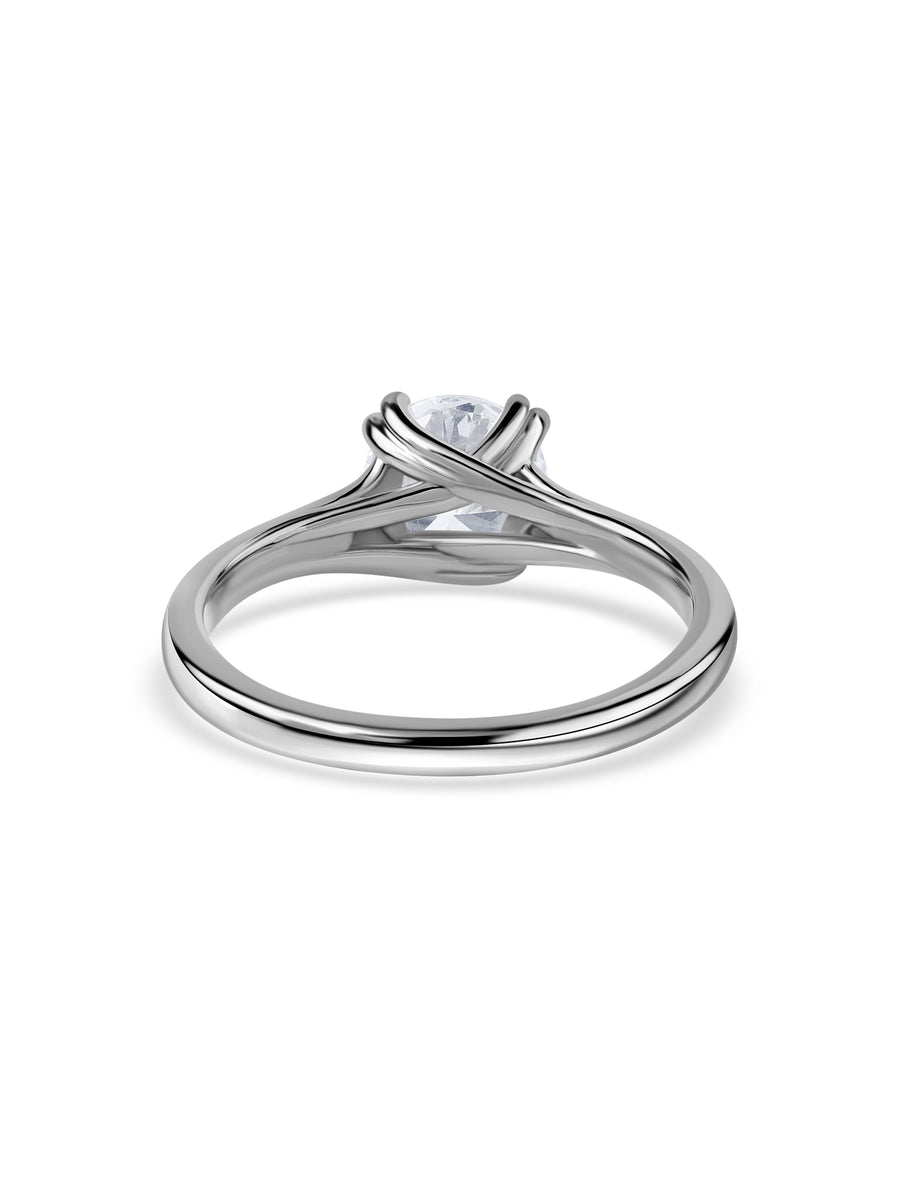 Aurora Classic Lab Grown Diamond Round Engagement Ring