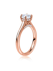 Diva Round Lab Grown Diamond Solitaire Engagement Ring