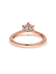 Diva Round Lab Grown Diamond Solitaire Engagement Ring