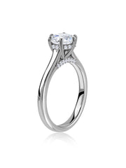Diva Round Lab Grown Diamond Solitaire Engagement Ring