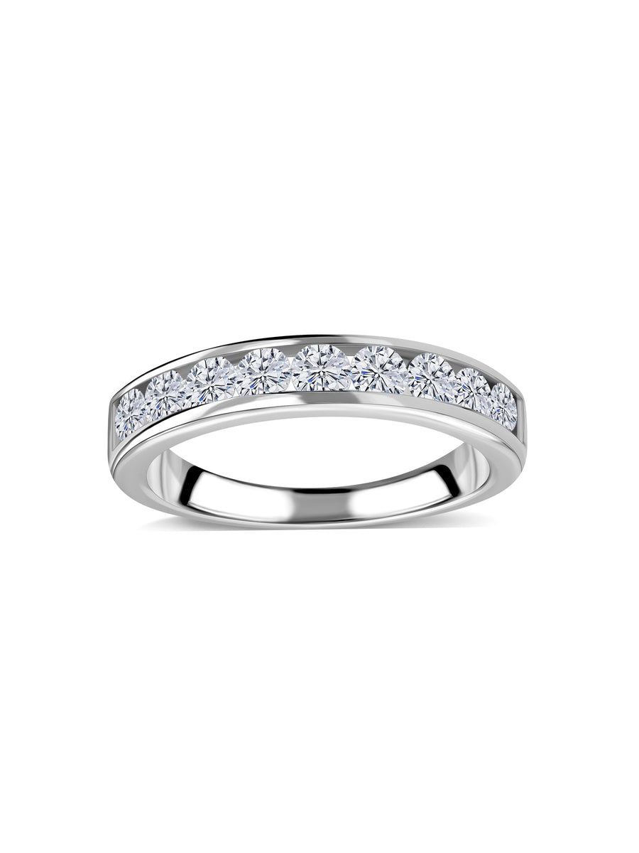 Lab Diamond Wedding Band Ring