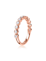 Dazzling Bezel Diamond Band Ring