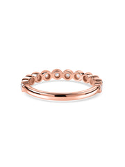Dazzling Bezel Diamond Band Ring