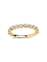 Dazzling Bezel Diamond Band Ring