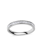 Princess-Cut Diamond Channel Set Band Ring