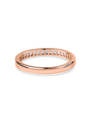 Princess-Cut Diamond Channel Set Band Ring