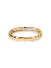 Princess-Cut Diamond Channel Set Band Ring