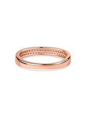 Double Row Lab Diamond Band Ring