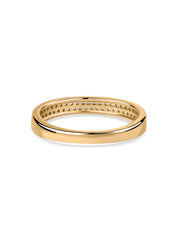 Double Row Lab Diamond Band Ring