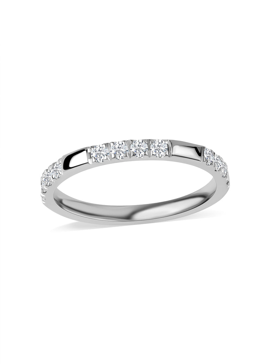 Delicate Lab Grown Diamond Promise Band Ring