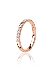 Delicate Lab Grown Diamond Promise Band Ring