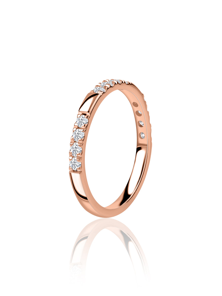 Delicate Lab Grown Diamond Promise Band Ring